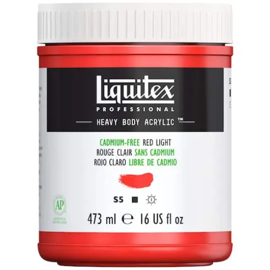 Liquitex&reg; Professional Heavy Body Acrylic&trade; Paint, 16oz. Cadmium Free Red Light {1}