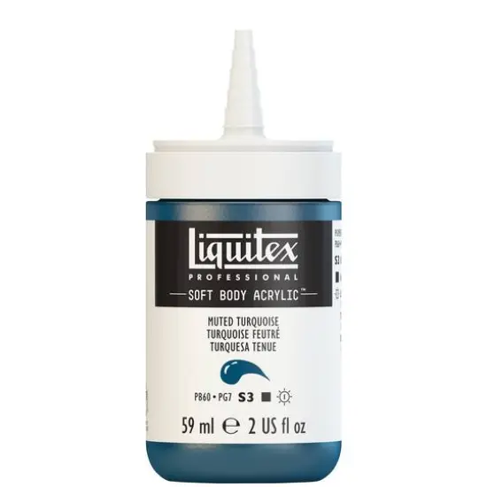 Liquitex&reg; Professional Soft Body Acrylic Bottle, 2oz. Muted Turquoise {3}