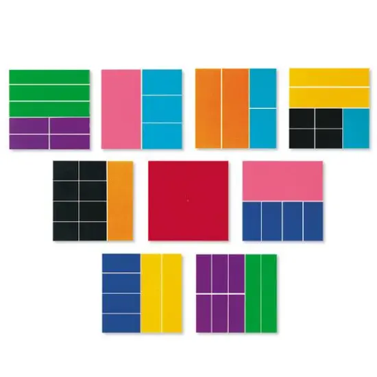 Learning Resources&reg; Rainbow Fraction&reg; Deluxe Squares, 3 Sets {1}