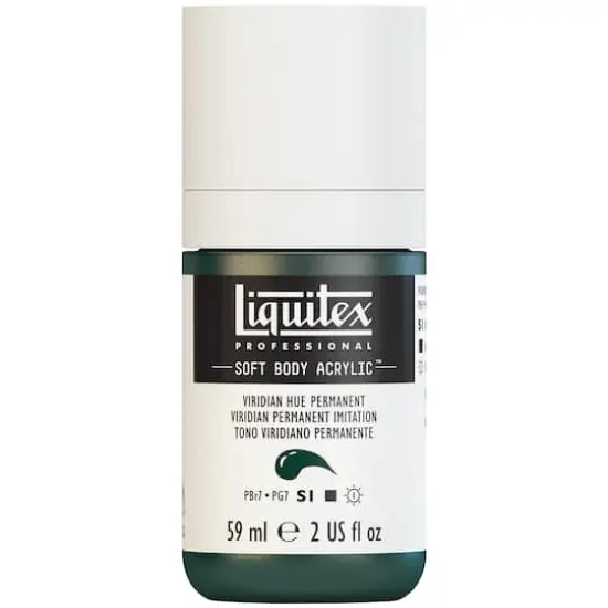 Liquitex&reg; Professional Soft Body Acrylic Bottle, 2oz. Viridian Hue Permanent {1}