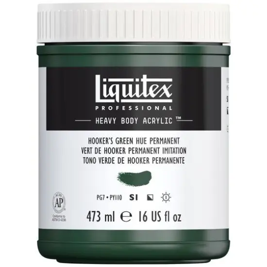 Liquitex&reg; Professional Heavy Body Acrylic&trade; Paint, 16oz. Hookers Green Hue Permanent {1}