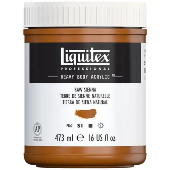 Liquitex&reg; Professional Heavy Body Acrylic&trade; Paint, 16oz. Raw Sienna {1}