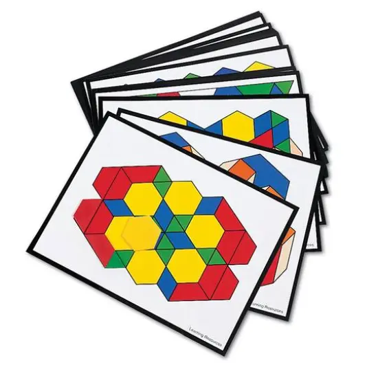 Learning Resources&reg; Intermediate Pattern Block Design Cards, 36 Pack {1}