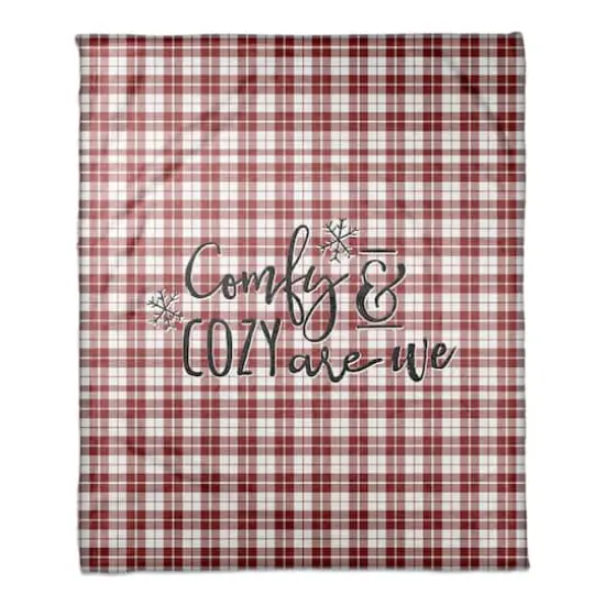 Designs Direct Comfy & Cozy Are We 50x60 Throw Blanket {1}