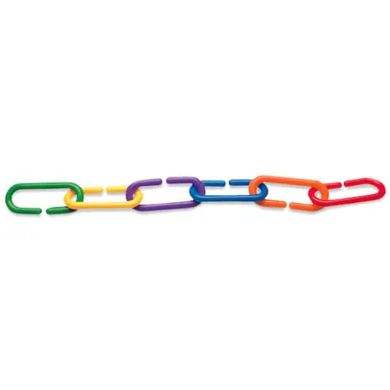 Learning Resources&reg; Link 'N' Learn&reg;&nbsp;Rainbow Links in a Bucket, Set of 1000 {3}