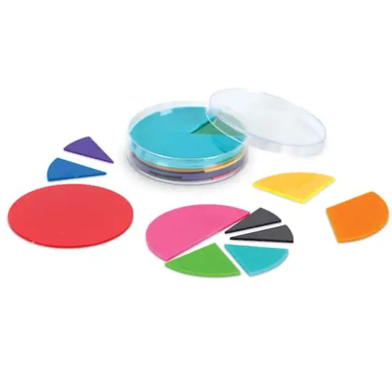 Learning Resources&reg; Rainbow Fraction&reg; Deluxe Circles, 3 Sets {3}