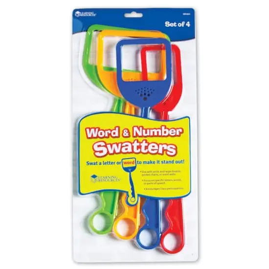 Learning Resource&reg; Word & Number Swatters&trade;, Set of 4 {1}