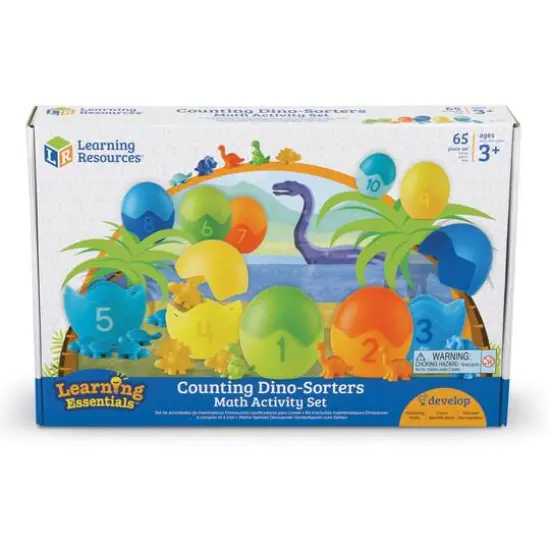 Learning Resources® Counting Dino-Sorters Math Activity Set {1}