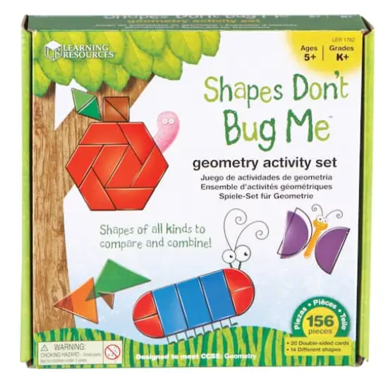 Learning Resources® Shapes Don't Bug Me™ Geometry Activity Set {1}