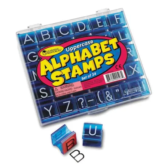 Learning Resources&reg; Uppercase Alphabet Stamp, Set of 34 {1}