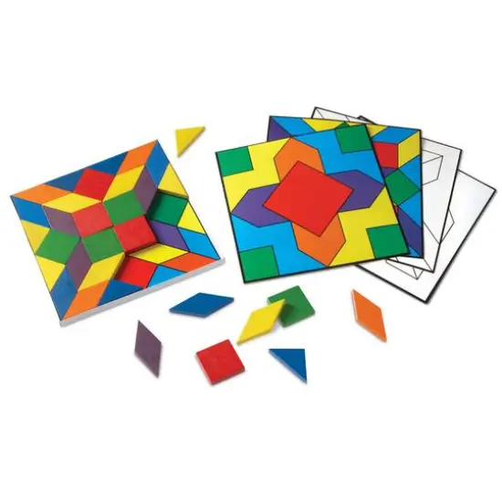 Learning Resources&reg; Parquetry Blocks Activity Set, 52 Pieces {3}