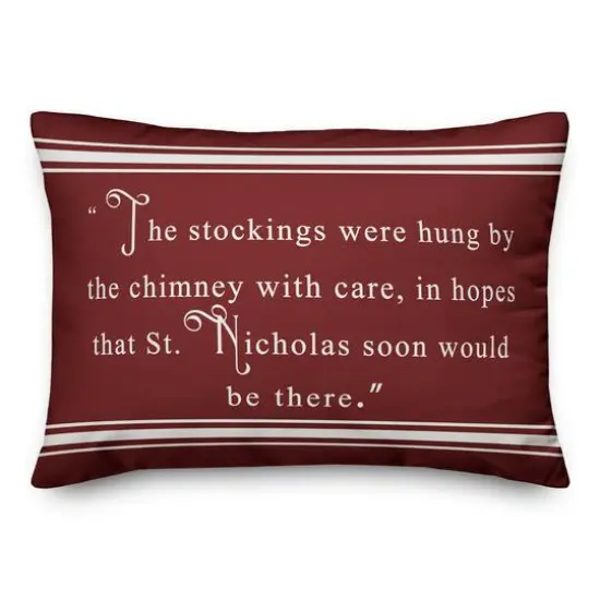 Designs Direct The Stockings Were Hung by the Chimney 14x20 Throw Pillow {1}