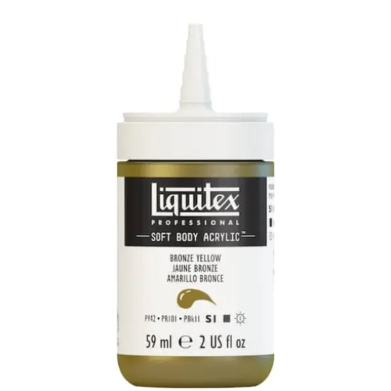 Liquitex® Professional Soft Body Acrylic Bottle, 2oz. Bronze Yellow {3}