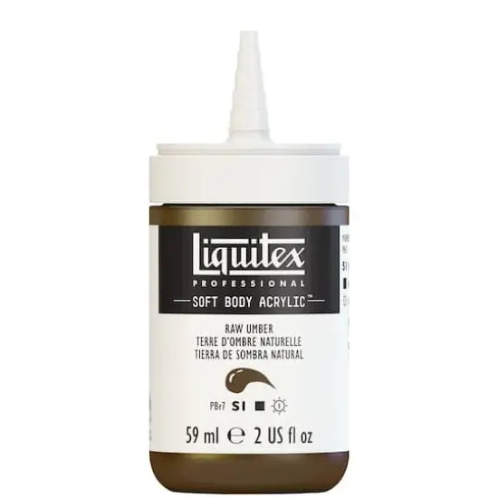 Liquitex&reg; Professional Soft Body Acrylic Bottle, 2oz. Raw Umber {3}