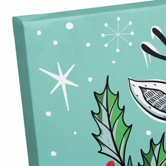 Midcentury Modern Rudolph Canvas Wall Art {3}