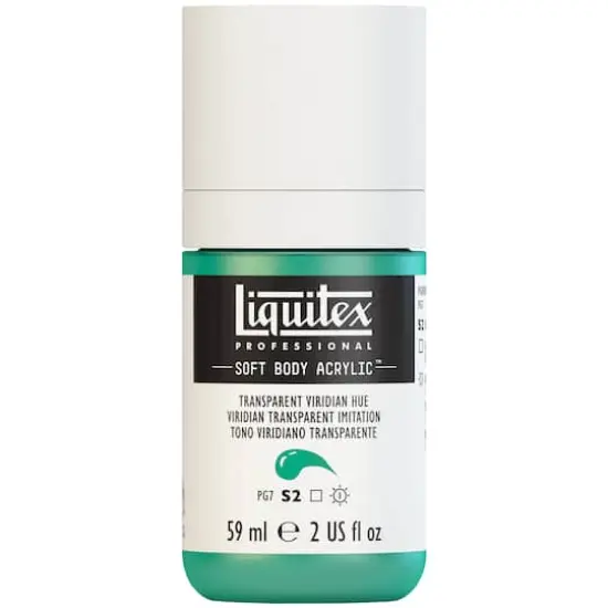 Liquitex&reg; Professional Soft Body Acrylic Bottle, 2oz. Transparent Viridian Hue {1}