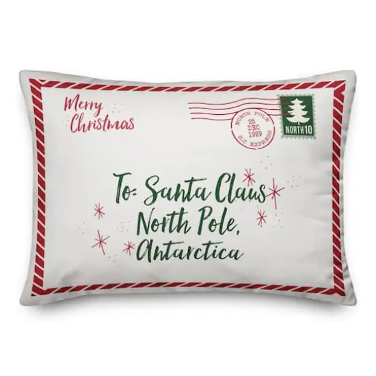 Designs Direct Letter to Santa 14x20 Throw Pillow {1}