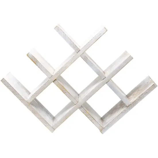 Sorbus Gray 8-Bottle Butterfly Countertop Wine Rack {4}