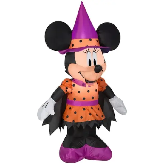 4ft. Airblown&reg; Inflatable Halloween Witch Minnie Mouse {1}