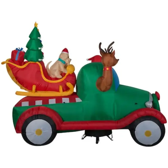6ft. Airblown&reg; Inflatable Christmas Santa's Tow Truck {4}