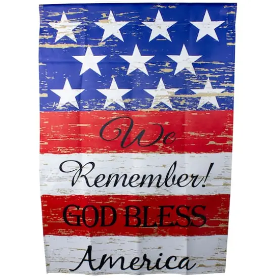 We Remember! Patriotic American Outdoor House Flag {1}
