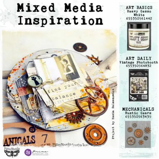 Finnabair&reg; Mechanicals Rustic Gears Metal Embellishments {5}