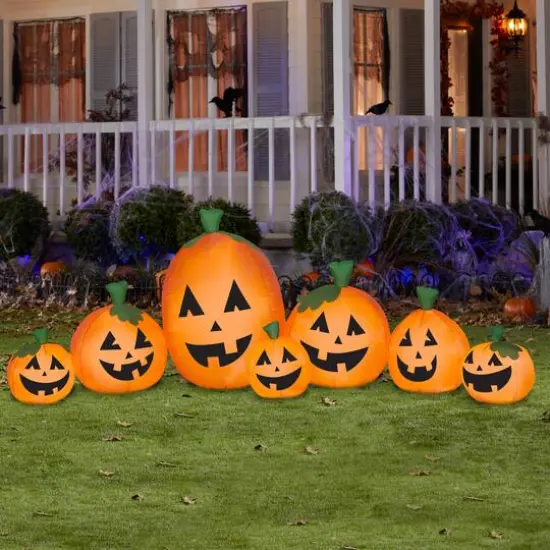 4ft. Airblown&reg; Inflatable Halloween Jack-O'-Lantern Scene {3}