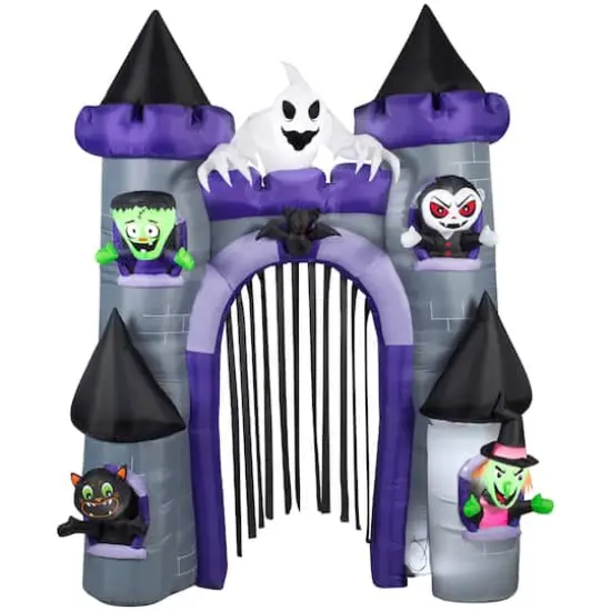 9ft. Airblown&reg; Inflatable Halloween Archway Haunted Castle {1}