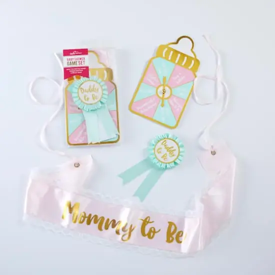Kate Aspen&reg; Baby Shower Belly Sash & Game Set {4}