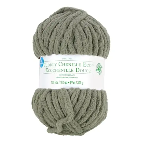 Cuddly Chenille Eco&trade; Yarn by Loops & Threads&trade; Steel Gray {1}