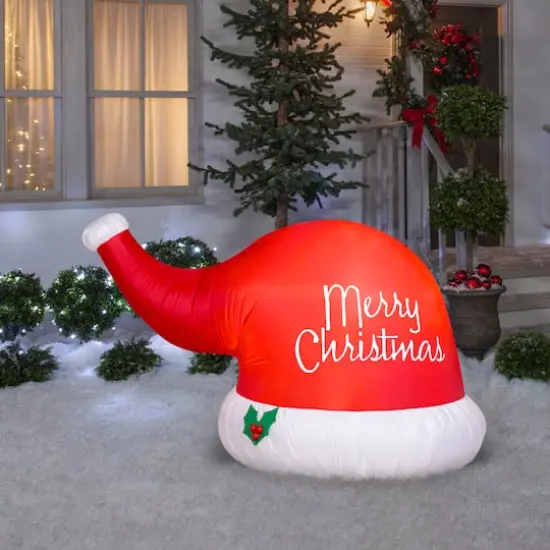 4ft. Airblown&reg; Inflatable Big Santa Hat {3}