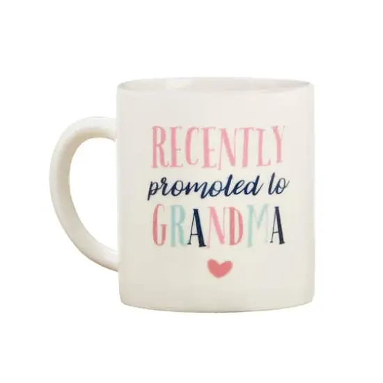 Kate Aspen&reg; Promoted To Grandma 16 oz. White Coffee Mug {1}