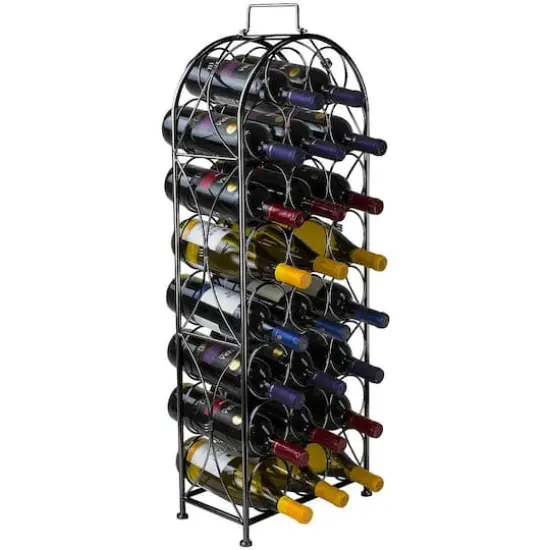 Sorbus 23-Bottle French Chateau-Style Standing Wine Rack {1}