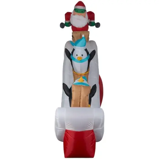 7ft. Airblown&reg; Inflatable Christmas Santa Ski Scene {3}