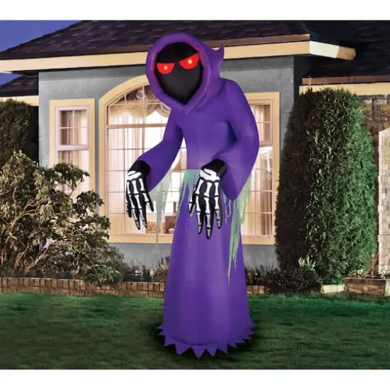 7ft. Airflowz Inflatable Halloween Faceless Reaper {3}