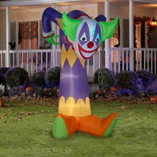 7.5ft. Projection Airblown&reg; Inflatable Halloween Kaleidoscope Clown {3}