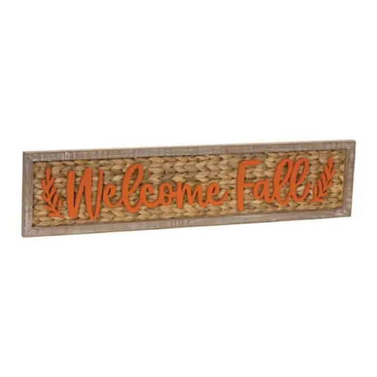 32" Woven Welcome Fall Sign {1}
