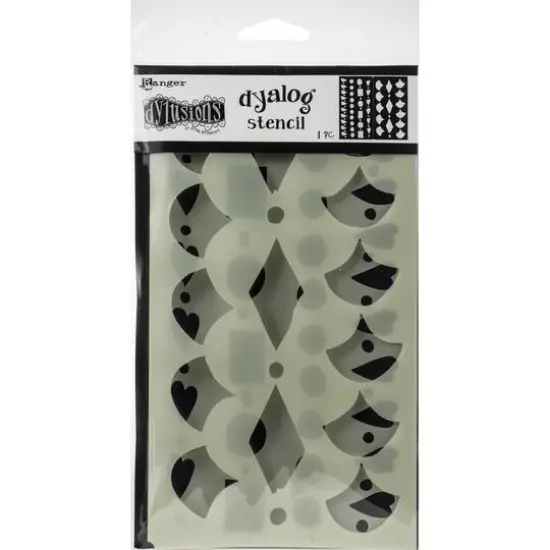 Dyan Reaveley's Dylusions Border It Too Dyalog Stencil {1}