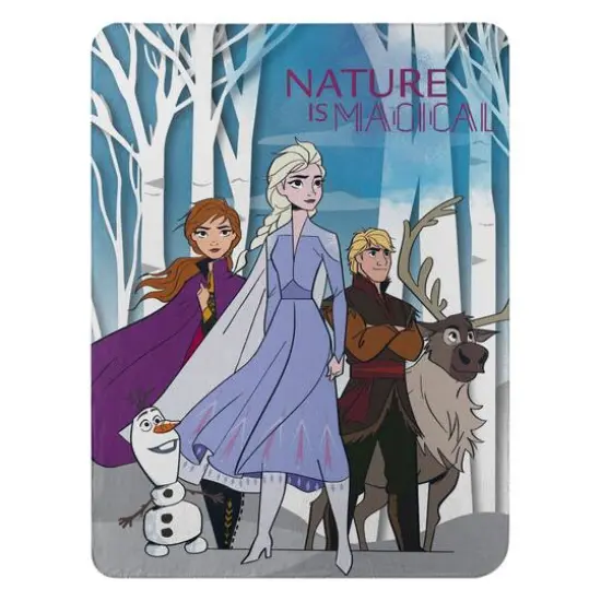 Frozen 2 Forest Walk Fleece Throw {1}