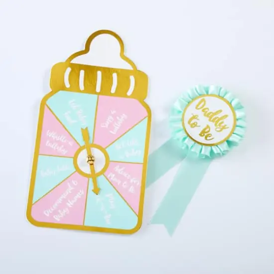 Kate Aspen&reg; Baby Shower Belly Sash & Game Set {7}