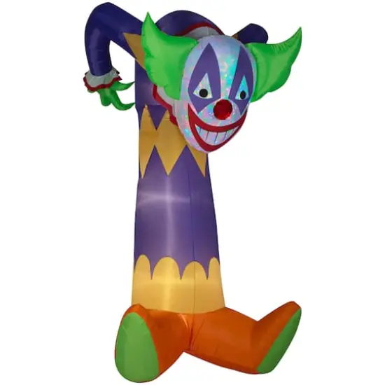 7.5ft. Projection Airblown&reg; Inflatable Halloween Kaleidoscope Clown {1}