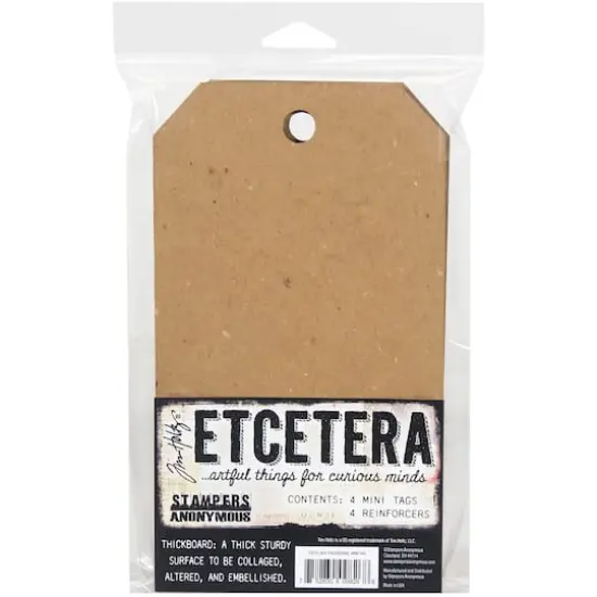 Stampers Anonymous Tim Holtz&reg; Etcetera Mini Tags, 4ct. {1}
