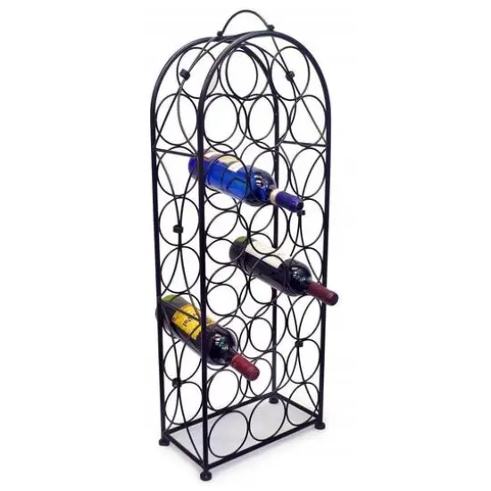 Sorbus 23-Bottle French Chateau-Style Standing Wine Rack {6}