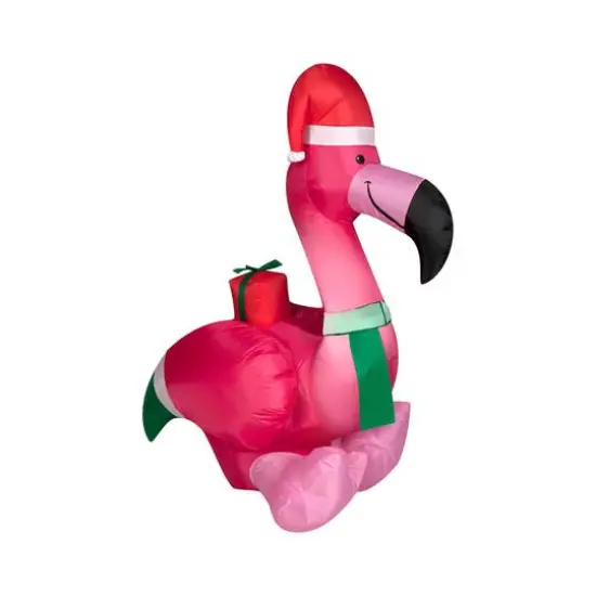 3.5ft. Airblown&reg; Inflatable Christmas Flamingo {1}