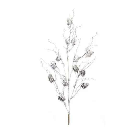 Frosted White Pinecone Twig Sprays, 6ct. {4}