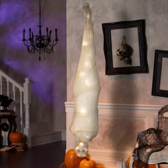 6ft. Animated Halloween Hanging Shaking Cocoon Mummy {3}