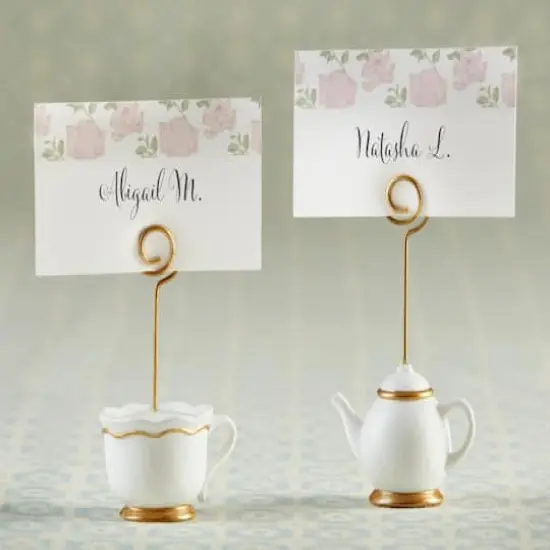Kate Aspen&reg; Tea Time Whimsy Place Card Holder, 6ct. {3}