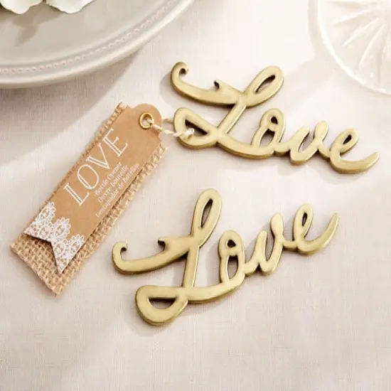 Kate Aspen&reg; Love Antique Gold Bottle Opener, 4ct.  {4}