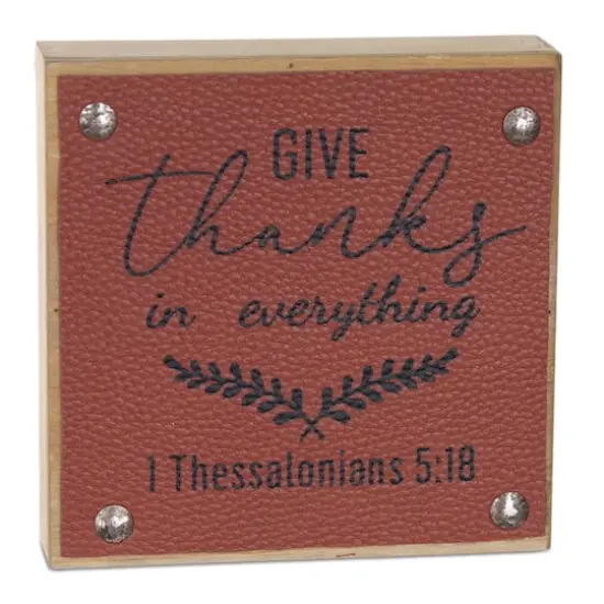 5" Give Thanks Harvest Sign Set {5}