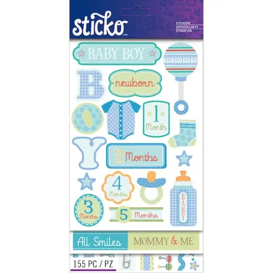 Sticko&reg; Baby Boy Sticker Flip Pack {1}